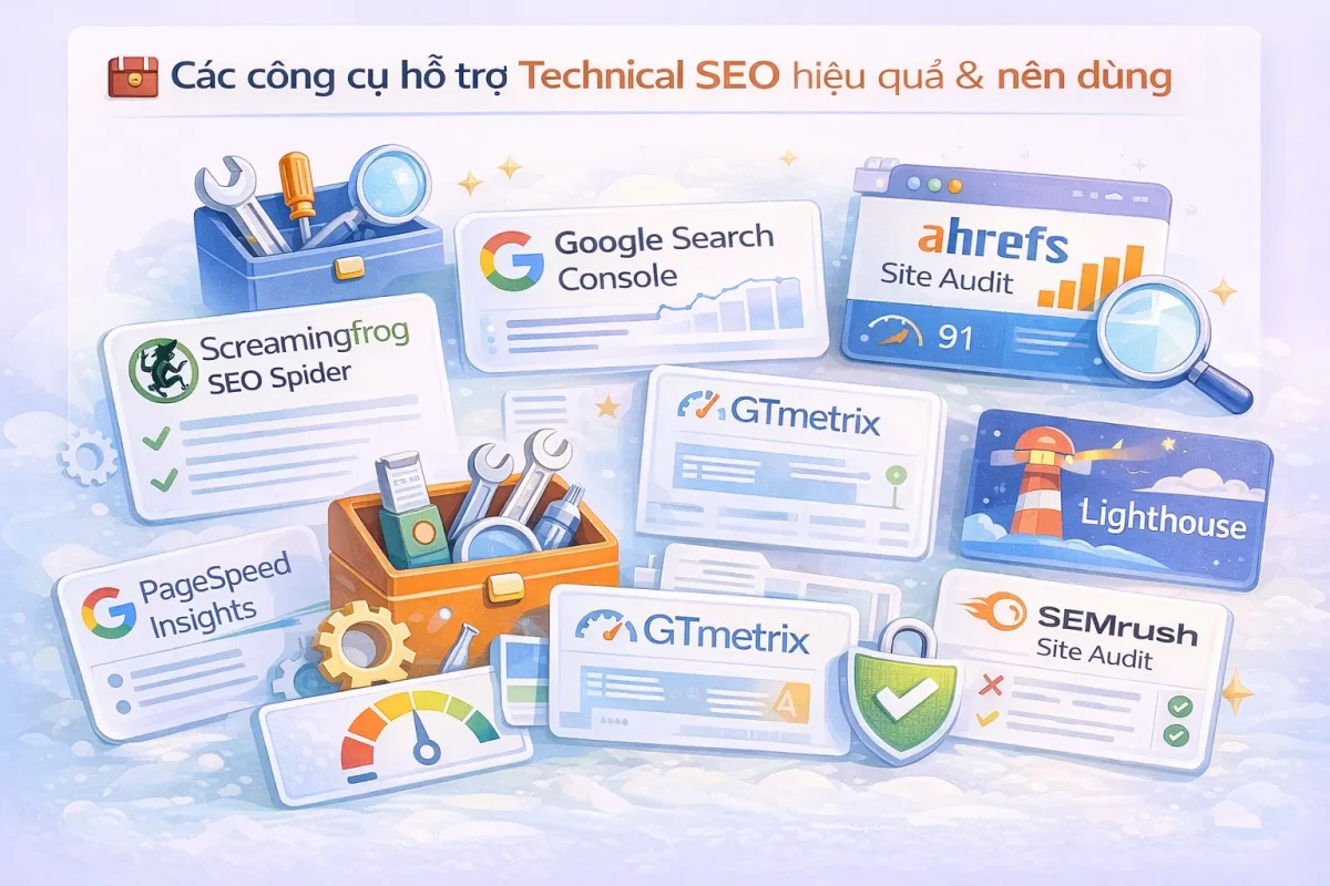 Các công cụ hỗ trợ Technical SEO hiệu quả & nên dùng