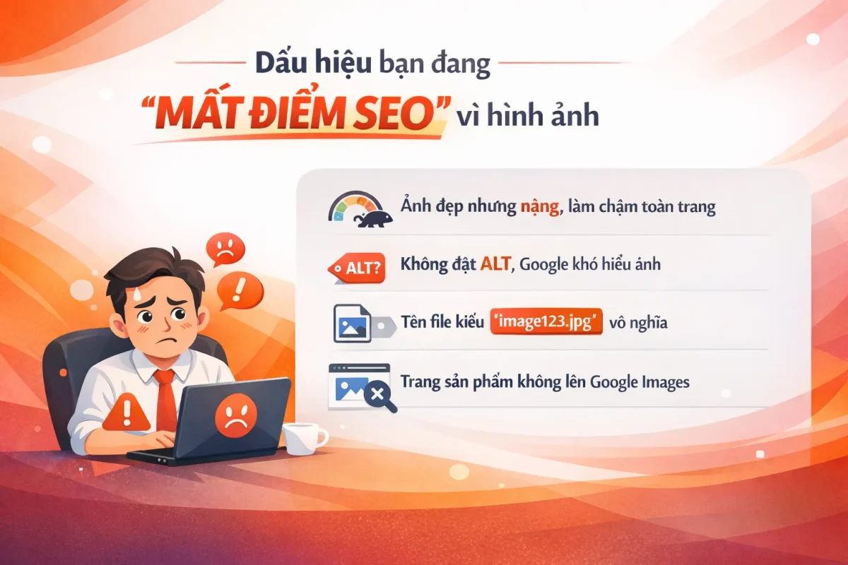 Dấu hiệu bạn đang “mất điểm SEO” vì hình ảnh