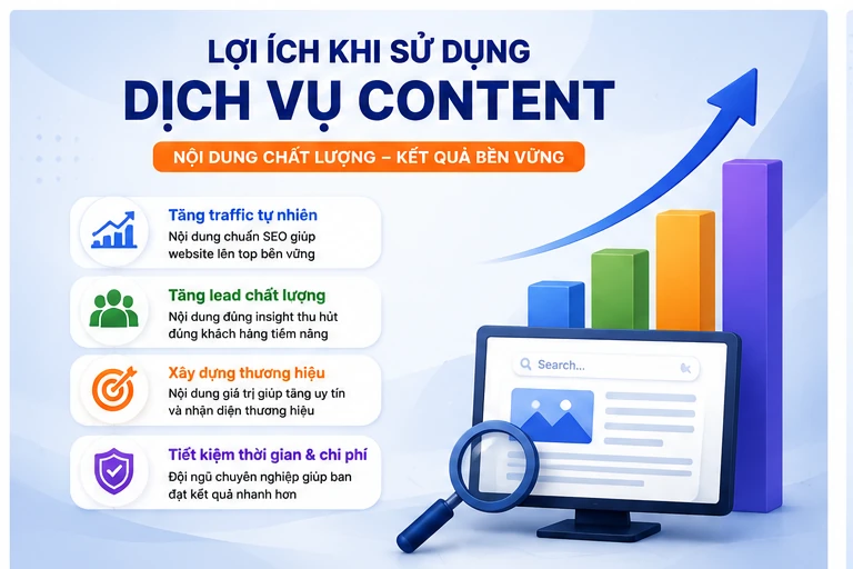Lợi ích khi sử dụng dịch vụ content